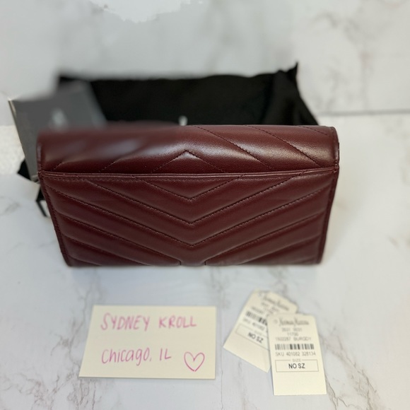 Authentic YSL Saint Laurent Cassandre Quilted Flap Wallet - Picture 9 of 13